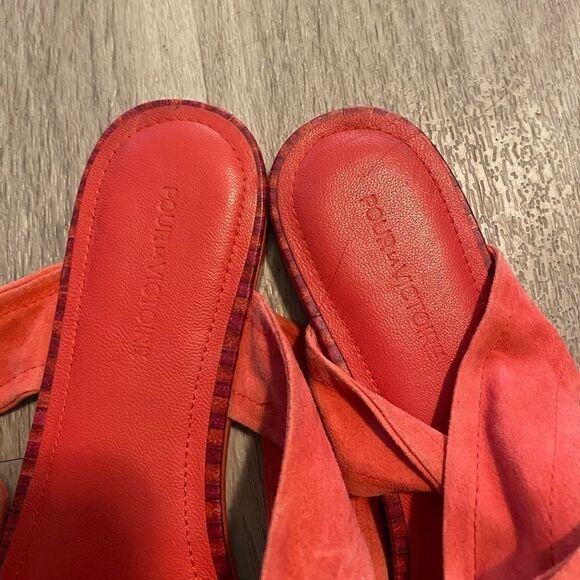 Pour La Victoire, wrap around ankle open sandals - Picture 5 of 7